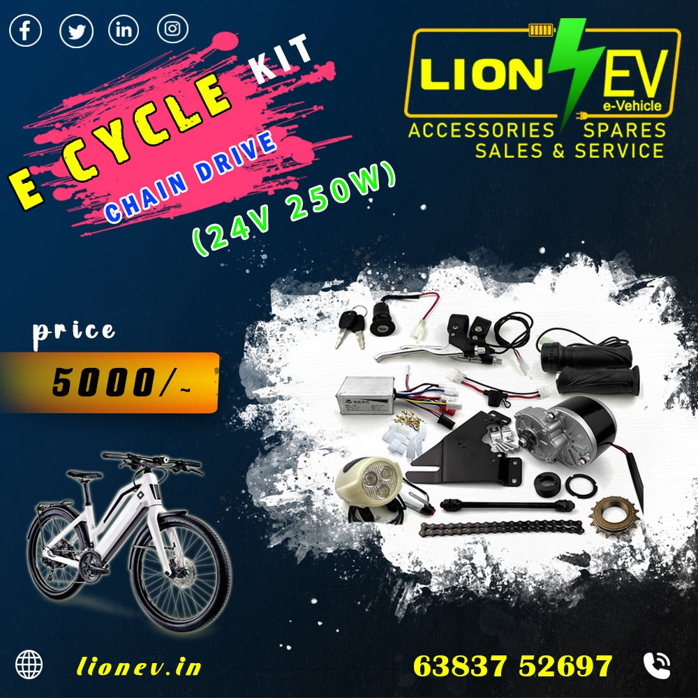 E-Cycle kit Chain Drive (24v-250w)