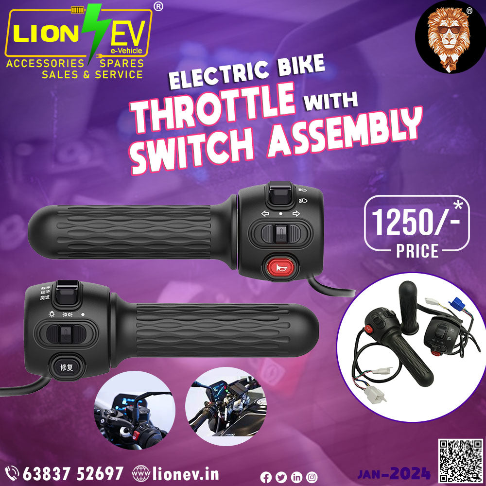 Electric - Bike Throttle with switch assembly