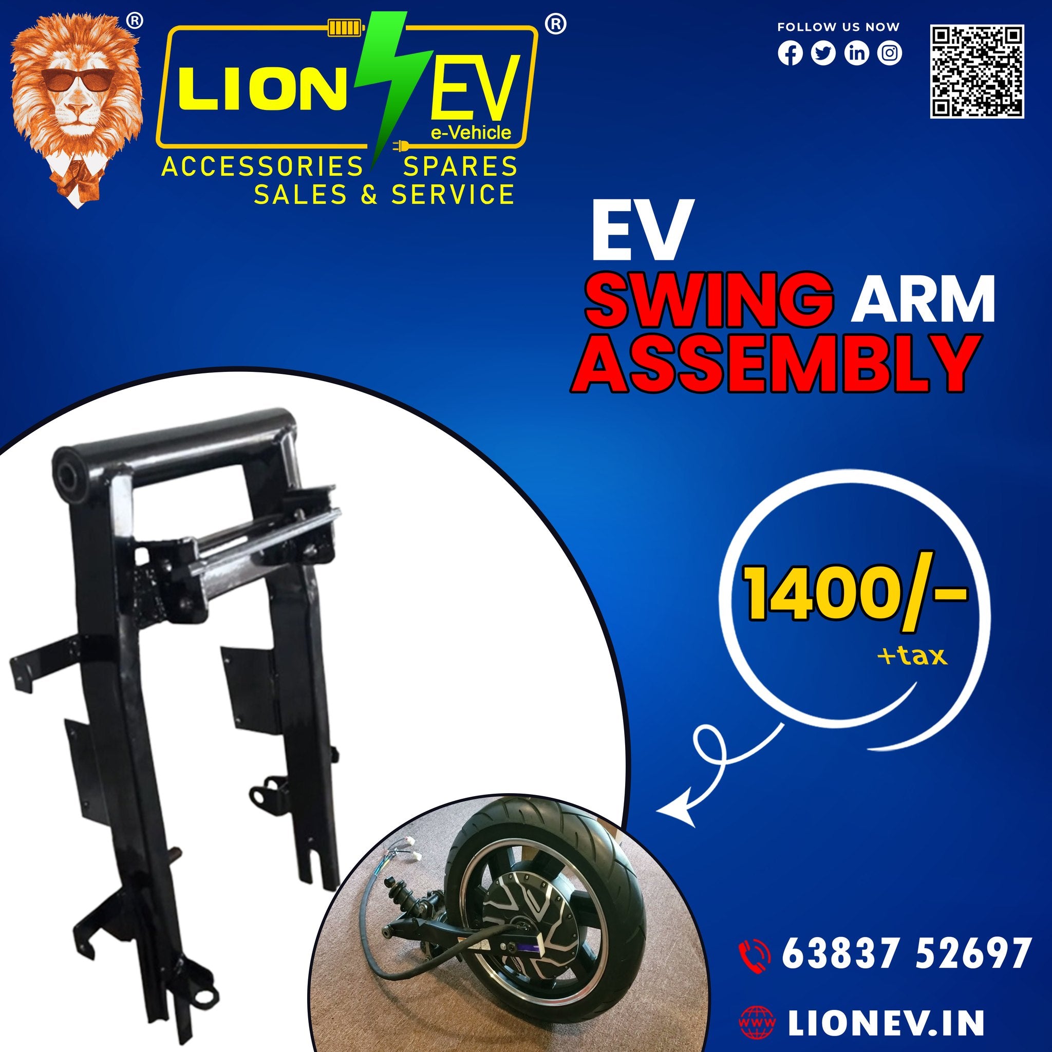 Lion Ev Swing Arm Assembly