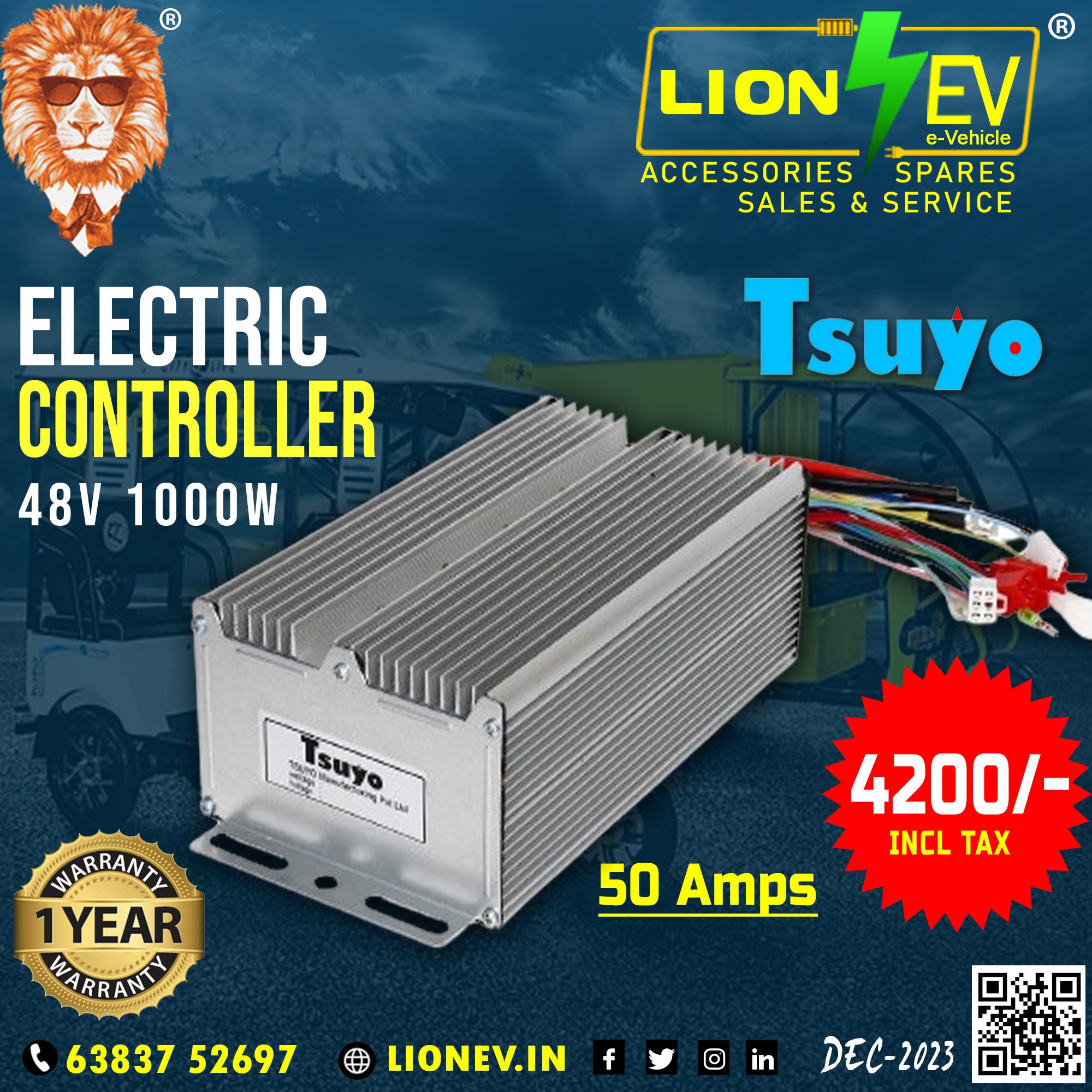 TSUYO ELECTRIC CONTROLLER 48V 1000W