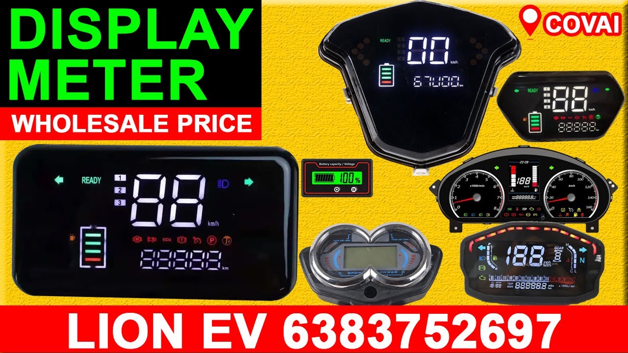 display meter for bike Digital Meter For All Bike EV Wholesale Shop in Coimbatore Lion EV 6383752697 #DisplayMeter #electricbike #Lionev