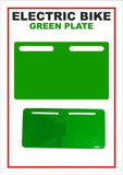 PLASTIC NUMBER PLATE FOR E BIKE AND E RICKSHAW LION EV